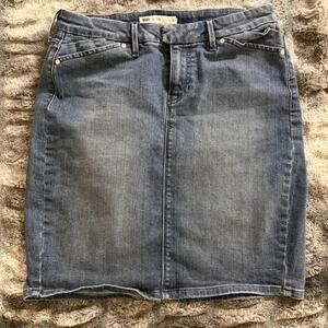 Levi Womens Medium Wash Denim Jean Mini Skirt - Size 8/29